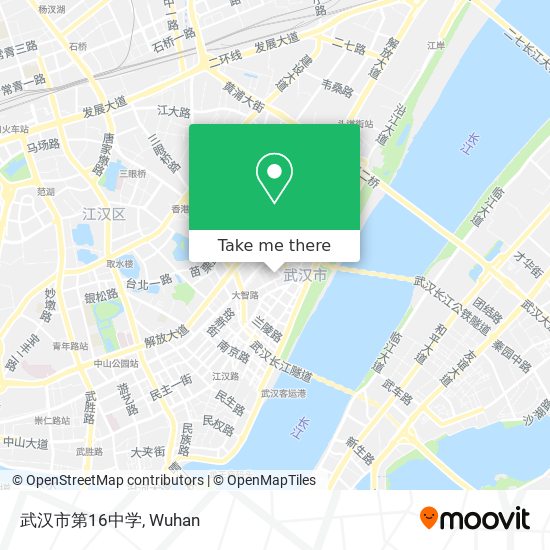 武汉市第16中学 map