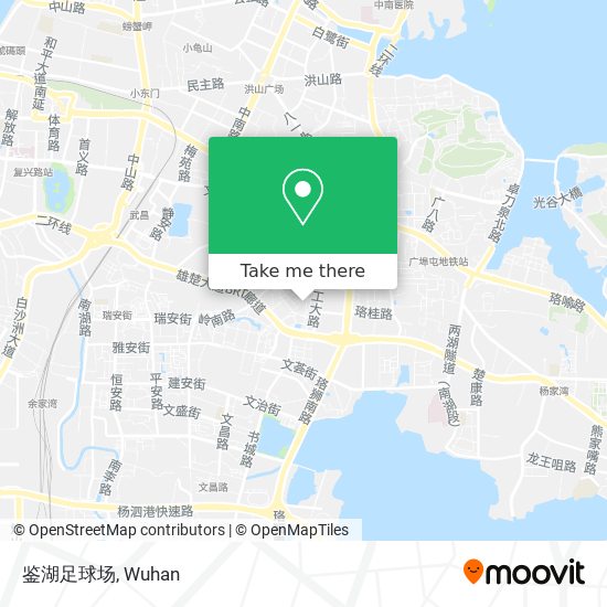 鉴湖足球场 map