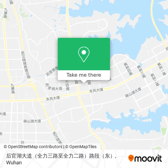 后官湖大道（全力三路至全力二路）路段（东） map