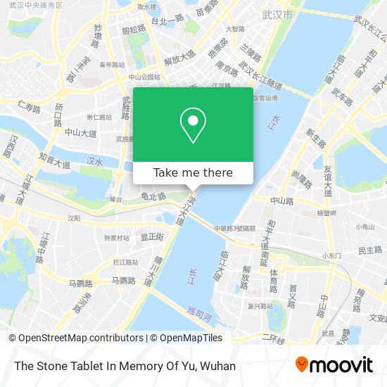 The Stone Tablet In Memory Of Yu map