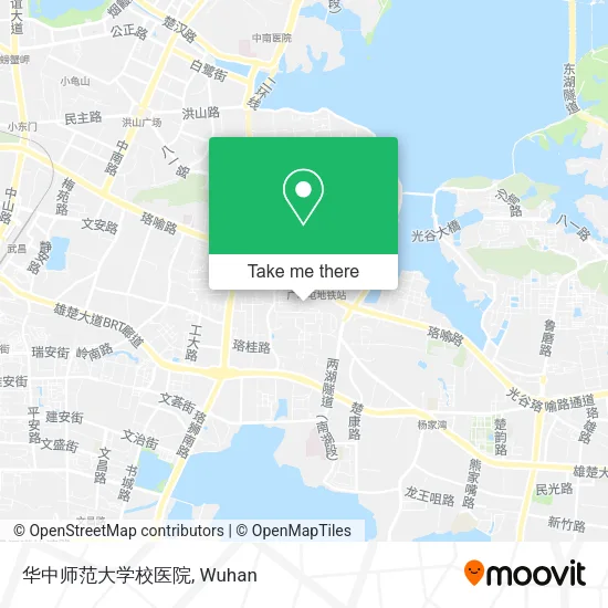 华中师范大学校医院 map
