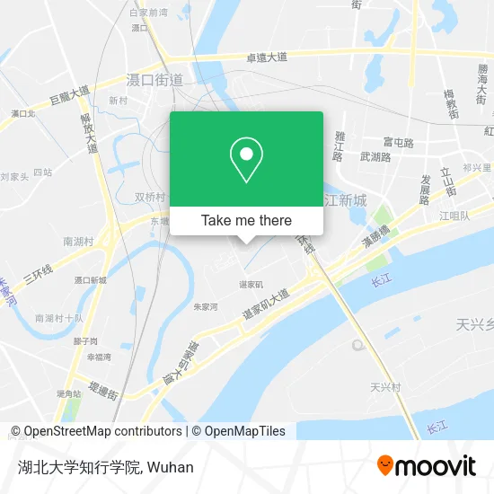 湖北大学知行学院 map