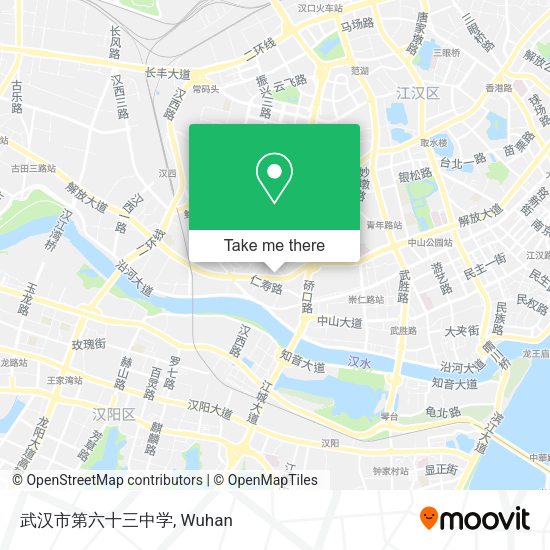 武汉市第六十三中学 map