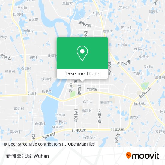 新洲摩尔城 map