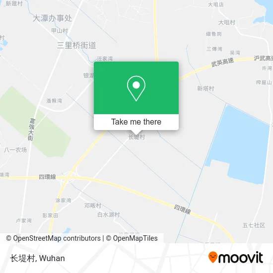 长堤村 map