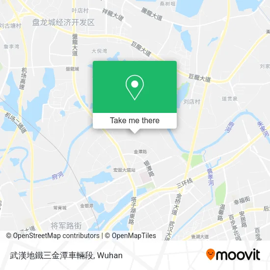 武漢地鐵三金潭車輛段 map