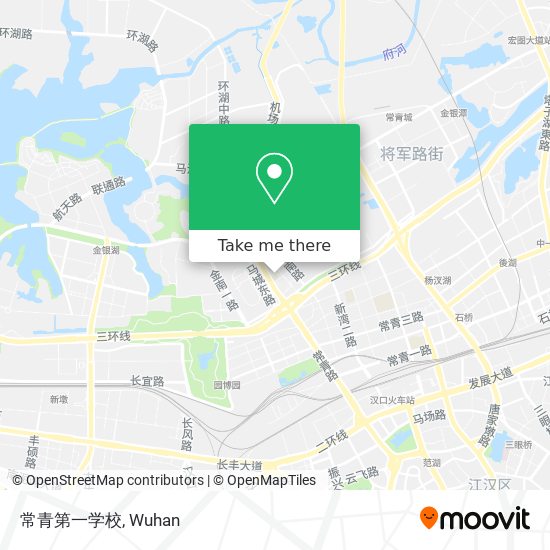 常青第一学校 map