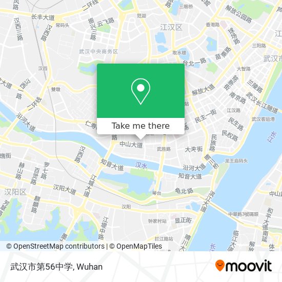 武汉市第56中学 map