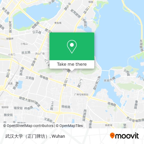 武汉大学（正门牌坊） map