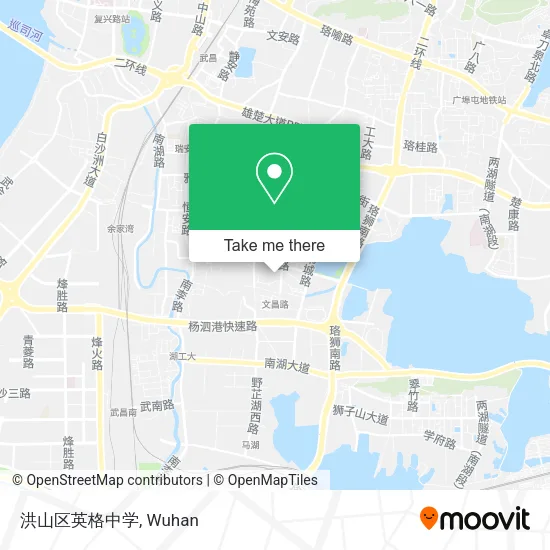 洪山区英格中学 map