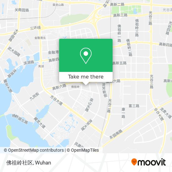 佛祖岭社区 map