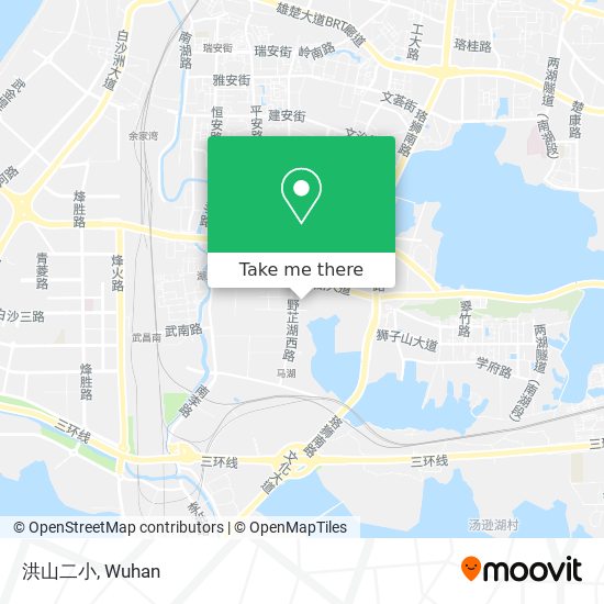 洪山二小 map