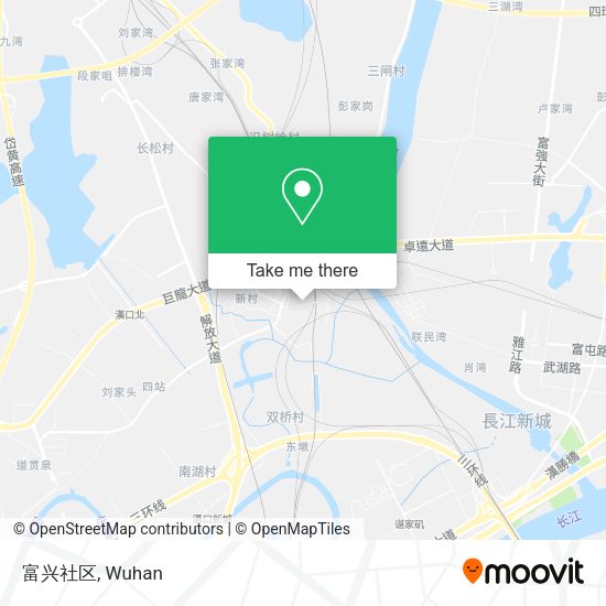 富兴社区 map