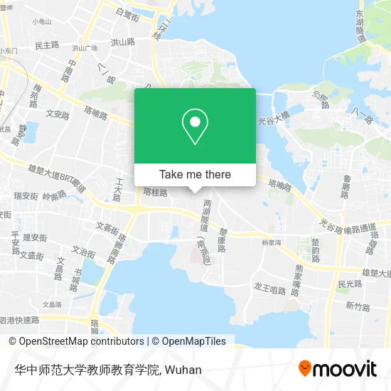 华中师范大学教师教育学院 map