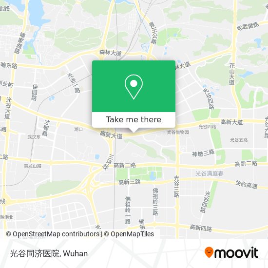 光谷同济医院 map