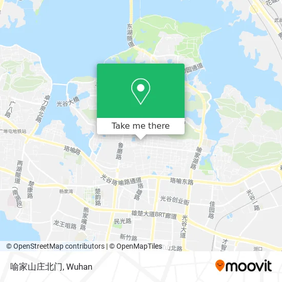 喻家山庄北门 map