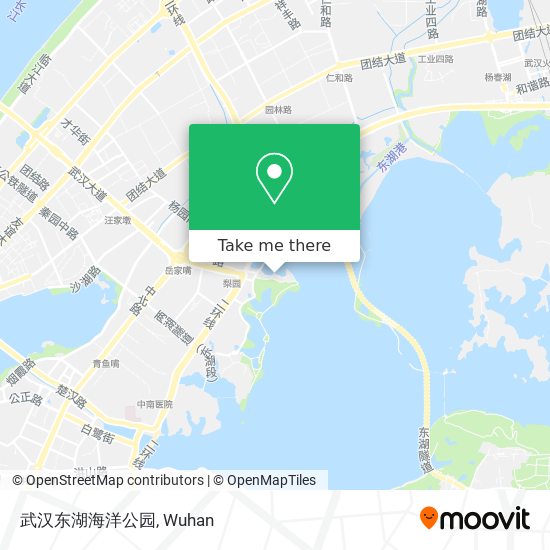 武汉东湖海洋公园 map