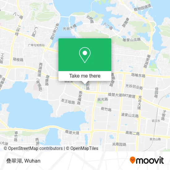 叠翠湖 map