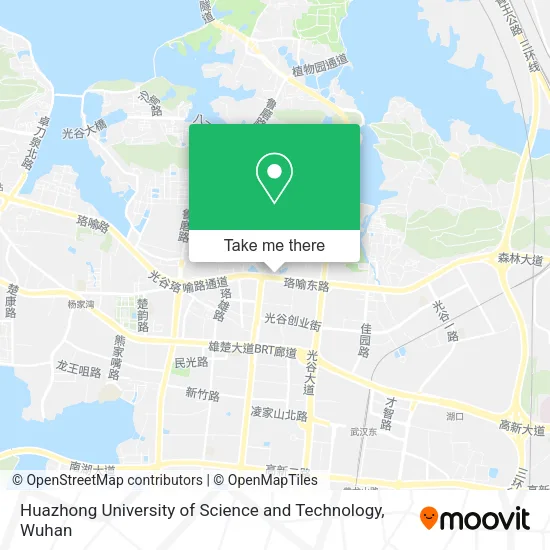 Huazhong University of Science and Technology map
