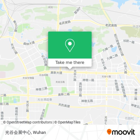 光谷会展中心 map