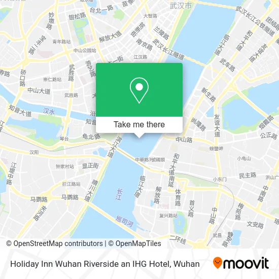 Holiday Inn Wuhan Riverside an IHG Hotel map