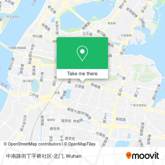 中南路街丁字桥社区-北门 map