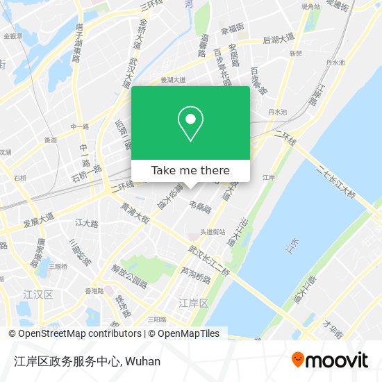 江岸区政务服务中心 map