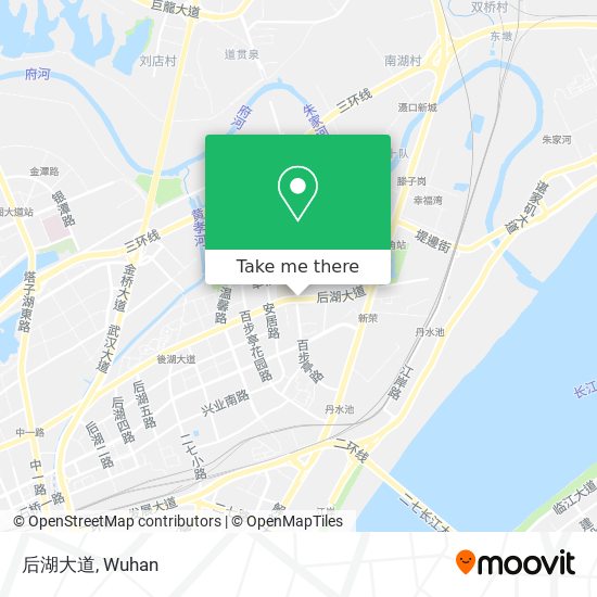 后湖大道 map