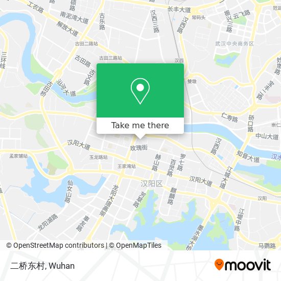 二桥东村 map