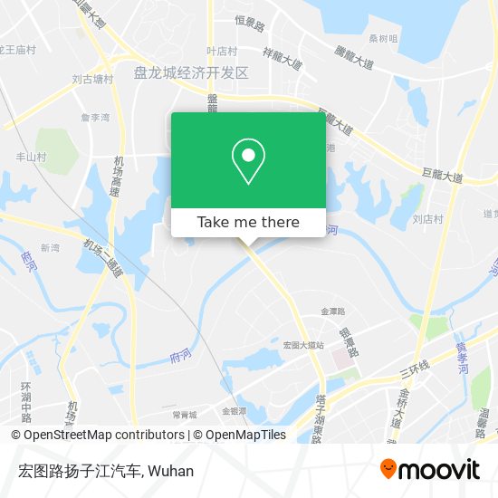 宏图路扬子江汽车 map