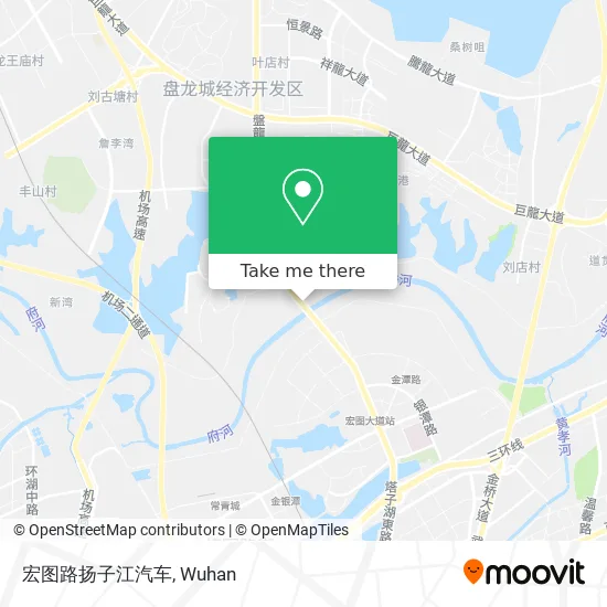 宏图路扬子江汽车 map