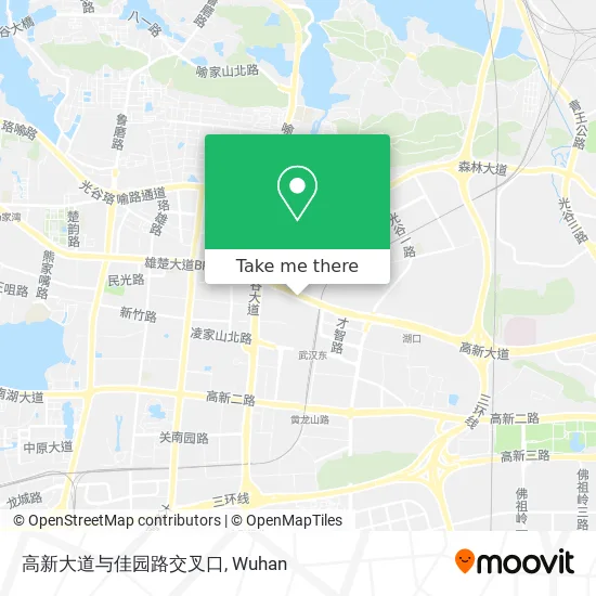 高新大道与佳园路交叉口 map