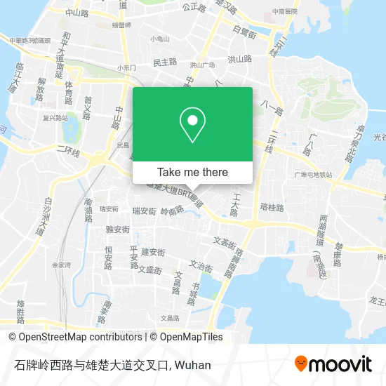 石牌岭西路与雄楚大道交叉口 map