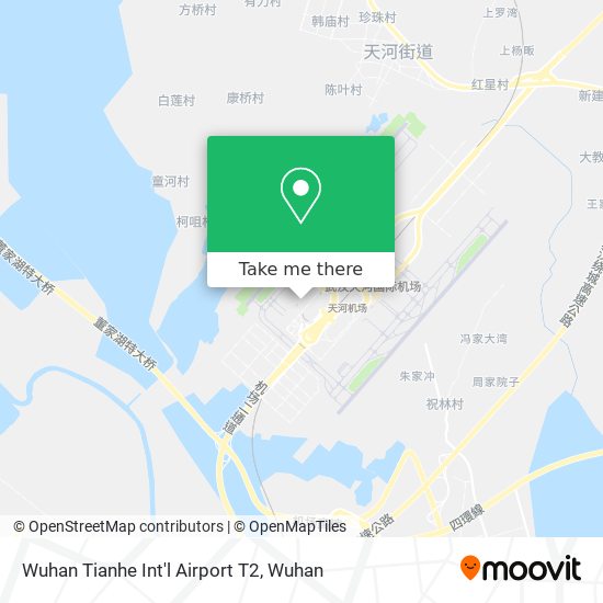 Wuhan Tianhe Int'l Airport T2 map