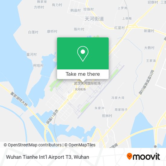 Wuhan Tianhe Int'l Airport T3 map