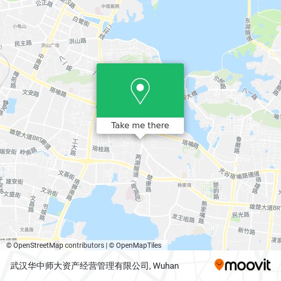 武汉华中师大资产经营管理有限公司 map