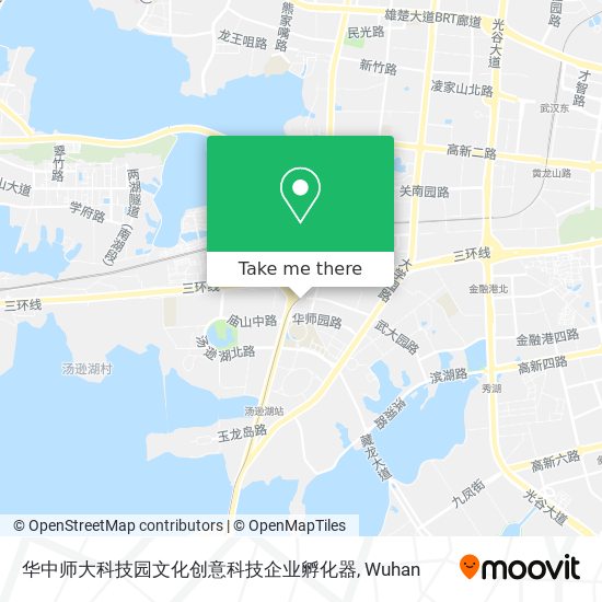 华中师大科技园文化创意科技企业孵化器 map