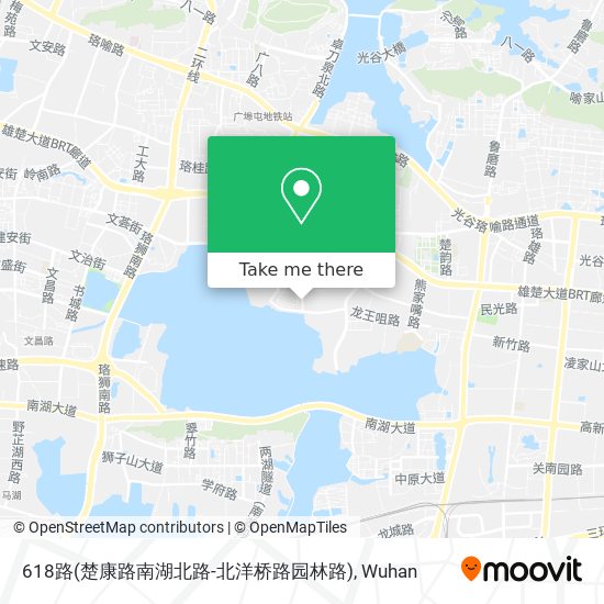618路(楚康路南湖北路-北洋桥路园林路) map