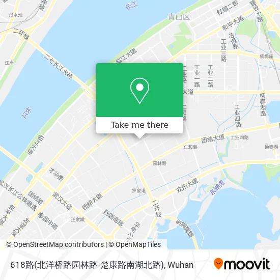 618路(北洋桥路园林路-楚康路南湖北路) map