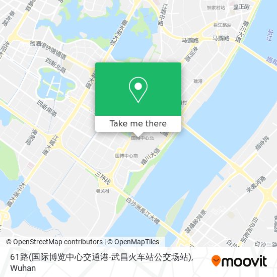 61路(国际博览中心交通港-武昌火车站公交场站) map