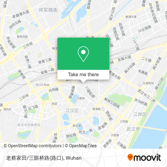 老蔡家田/三眼桥路(路口) map
