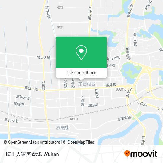 晴川人家美食城 map