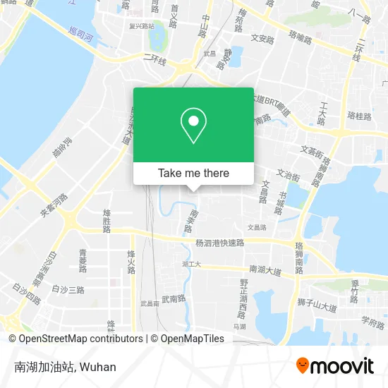 南湖加油站 map