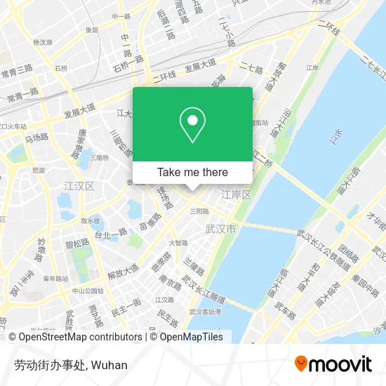 劳动街办事处 map