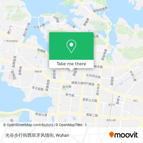 光谷步行街西班牙风情街 map