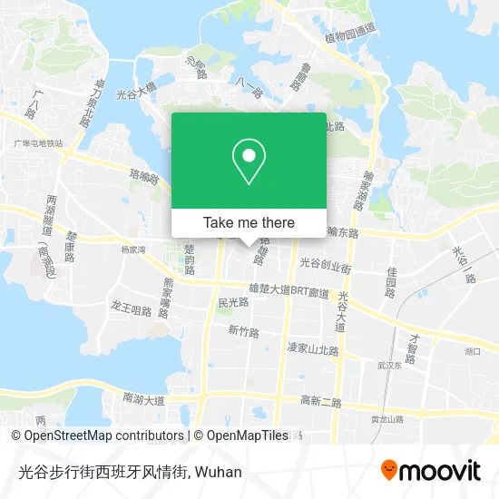 光谷步行街西班牙风情街 map