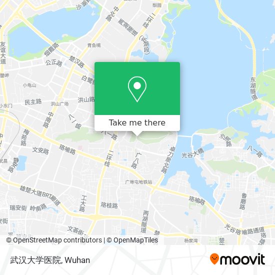武汉大学医院 map