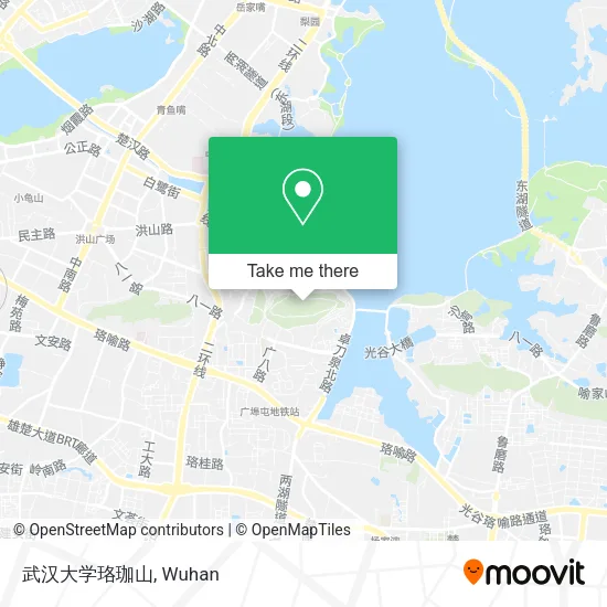 武汉大学珞珈山 map