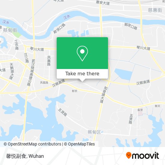 馨悦副食 map