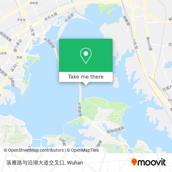 落雁路与沿湖大道交叉口 map